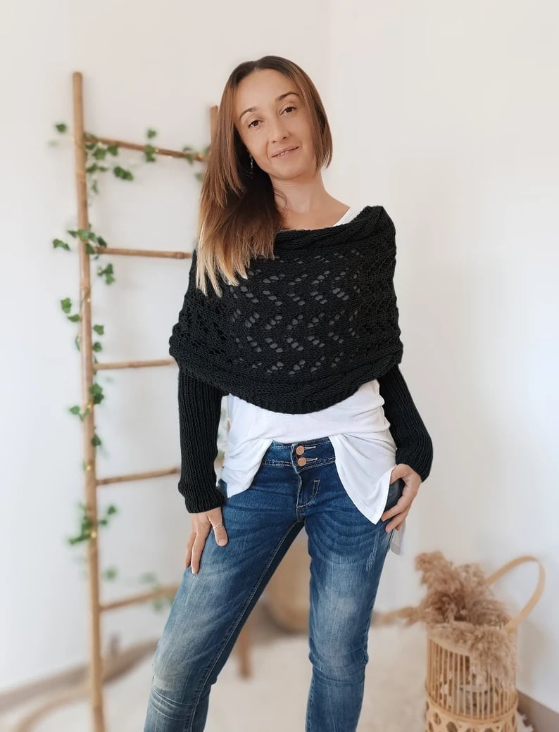 Glansvol Moda | Elegante Maglione con Spalle Morbide | Stile e Comfort