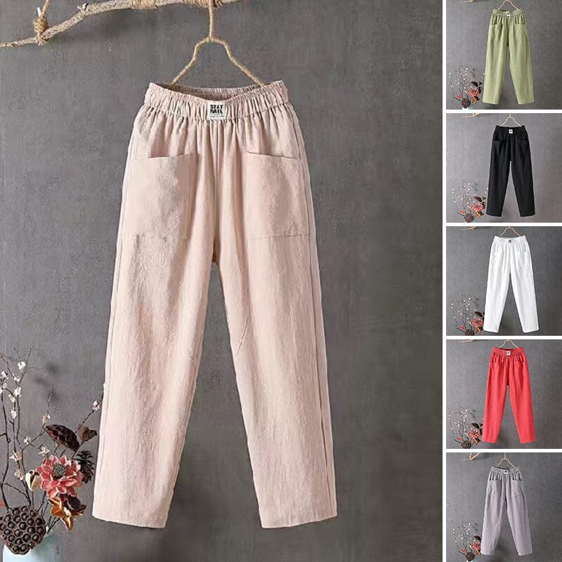 Luna pantaloni lunghi per donna in stile estivo