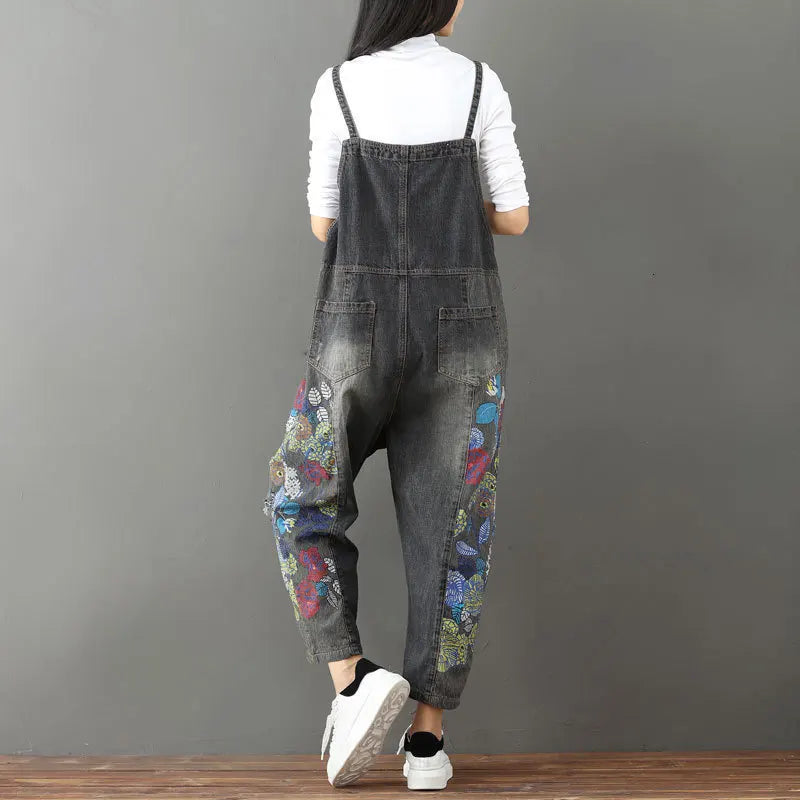 Retro Denim Jumpsuit voor Vrouwen