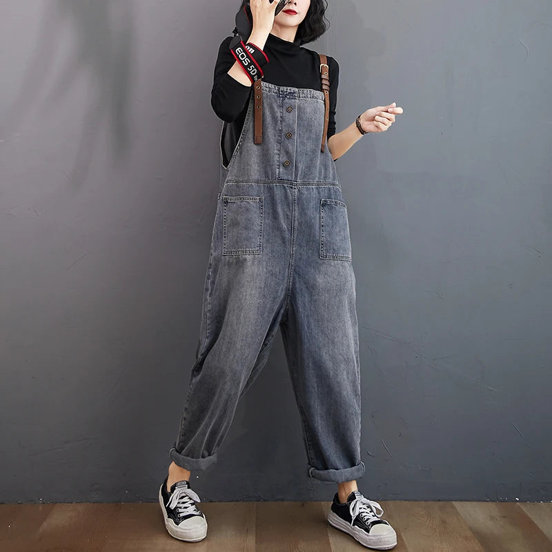 Vintage Denim-Overall für Frauen
