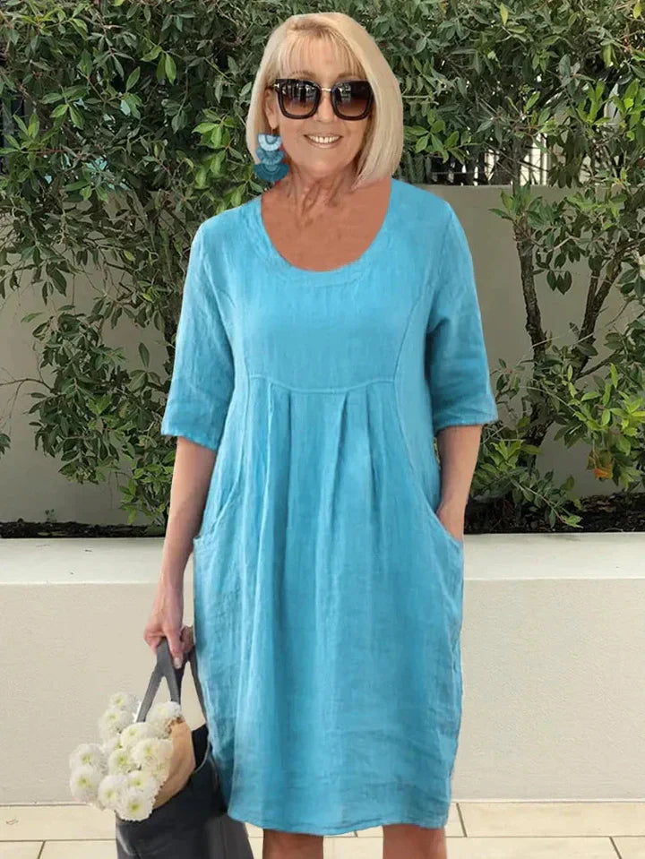 Schicke Essentials Midi-Kleid mit Taschen