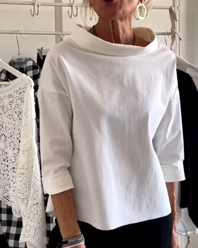 Sofia Elegante Top – Ademend Materiaal, Tijdloos Design Dames Top-1