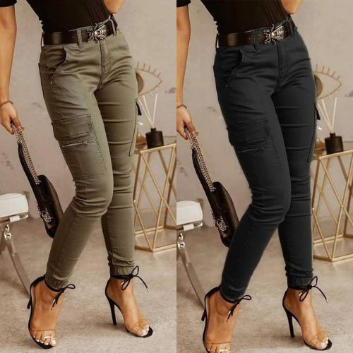 Jeans cargo Astrid per donne eleganti con comfort