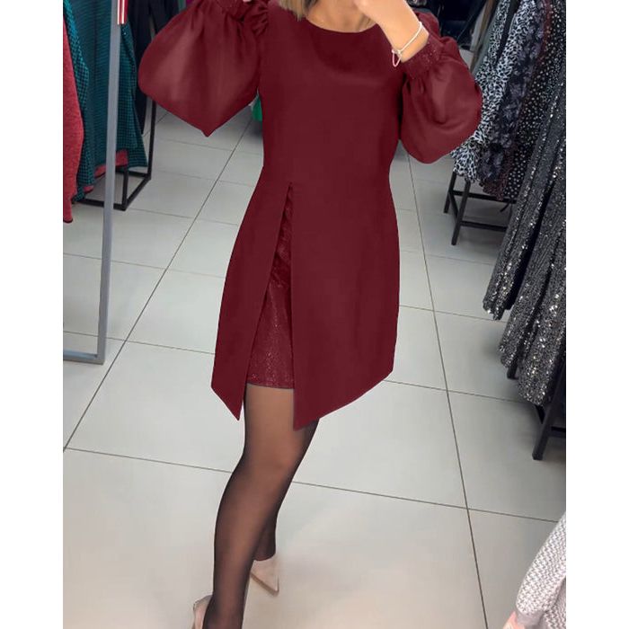VELANORA elegante A-Linien Kleid