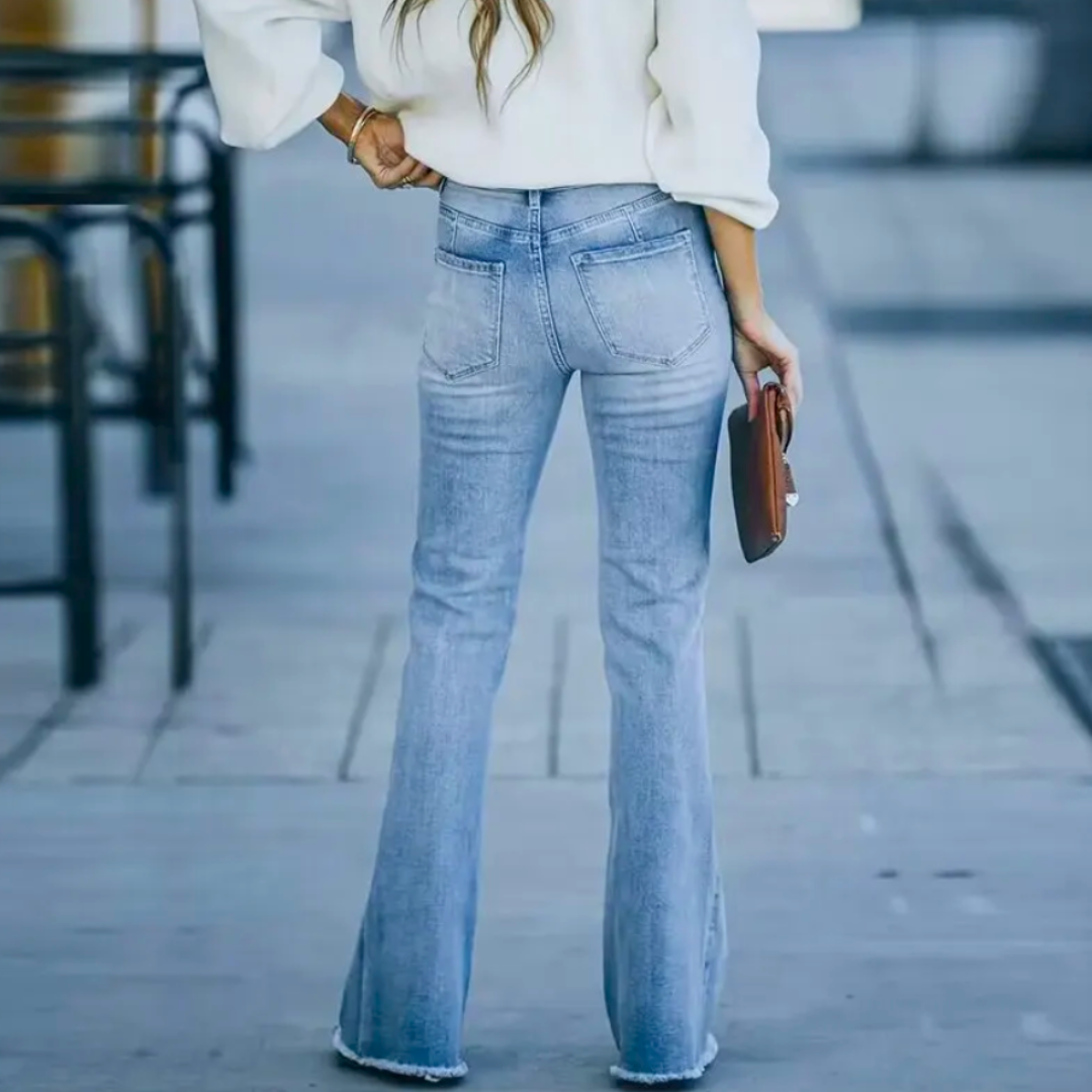 Eva Jeans Vintage in Denim per Donne Eleganti