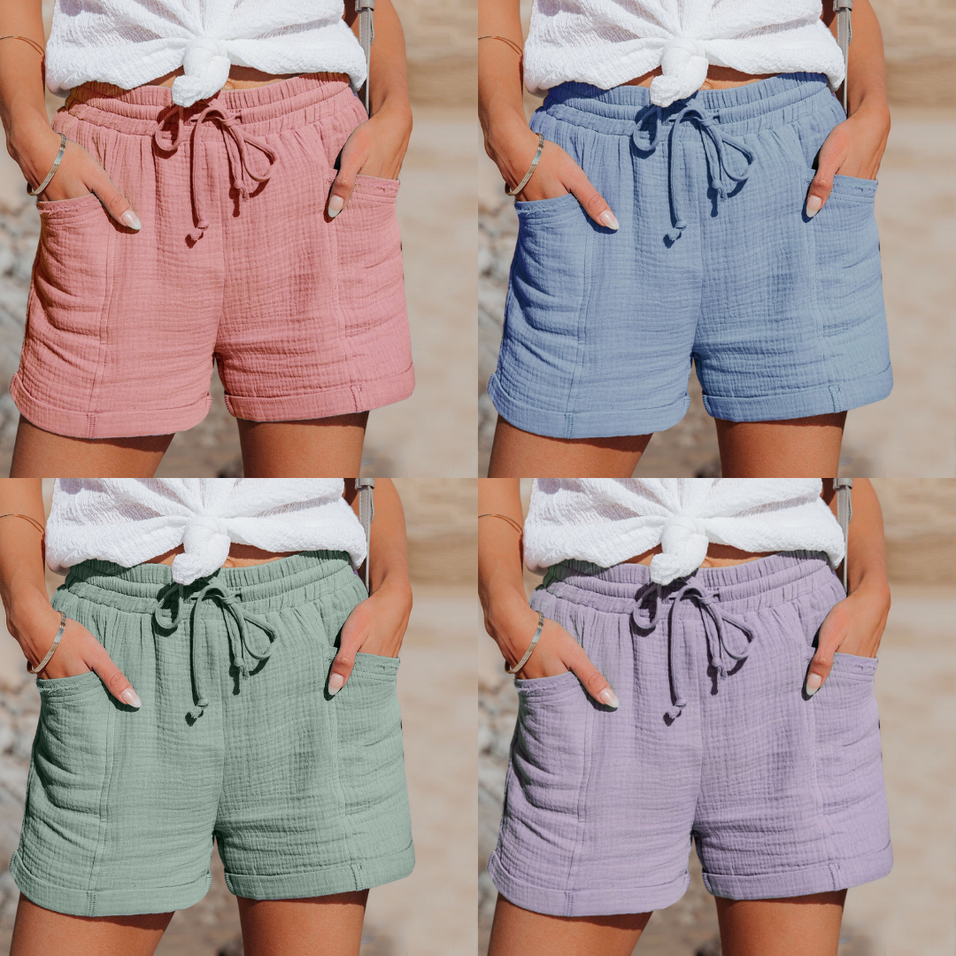 BreezyLife Pantaloncini Estivi in Cotone