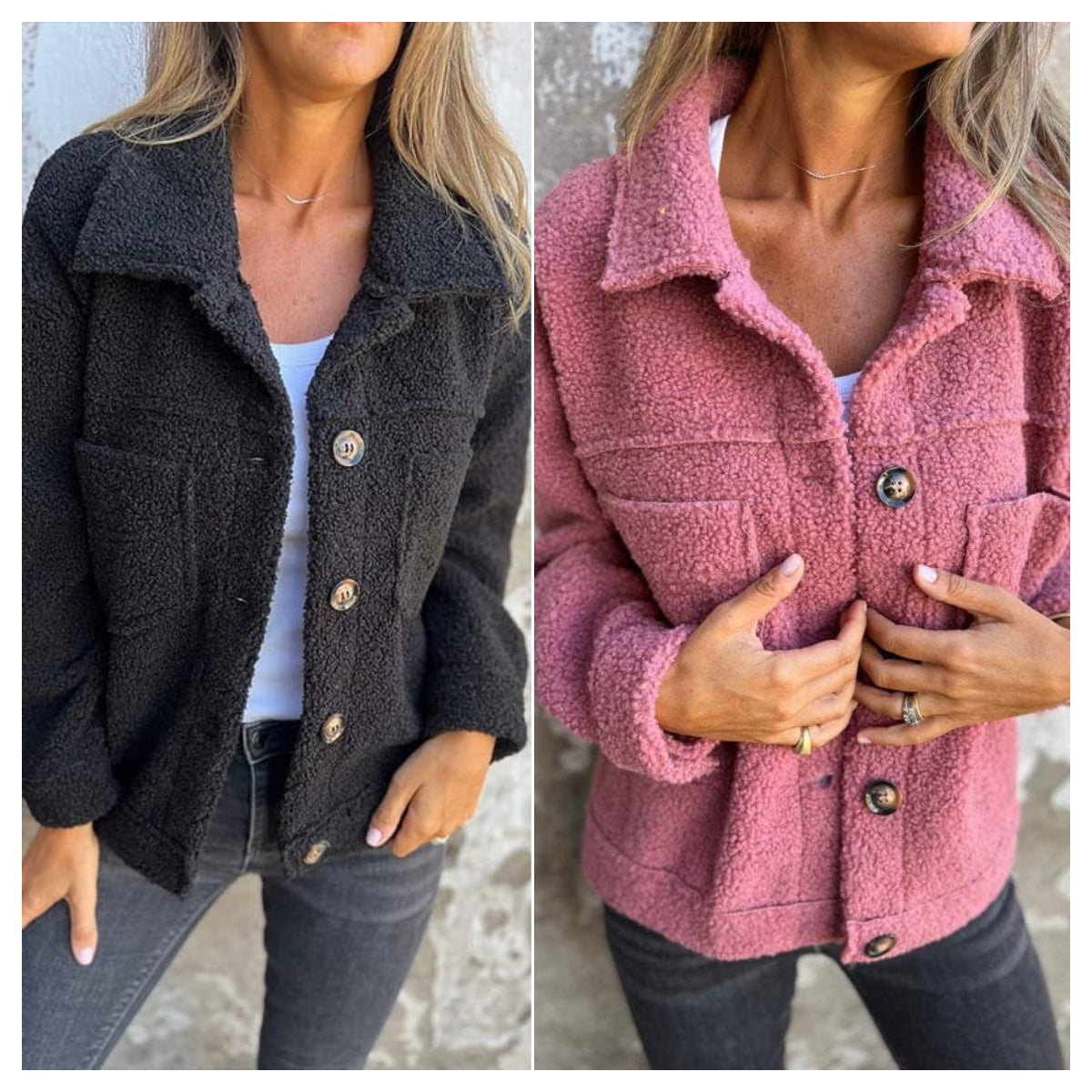 FrostGlow | Short Warm Winter Jacket of Teddy Fabric | Stylish and Comfortable for the Cold Days