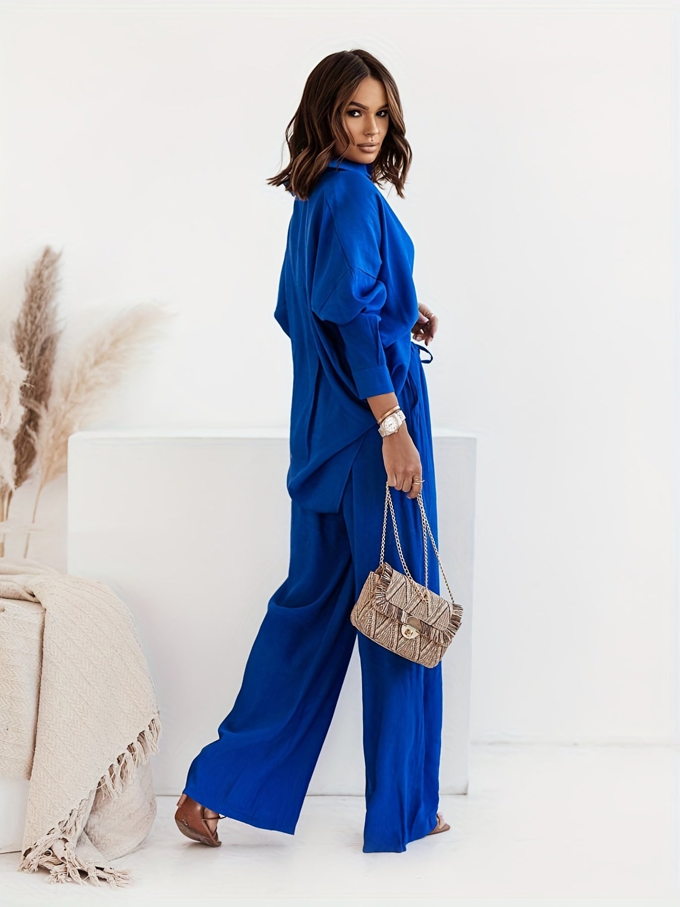 VELANORA- Button Closure Two-Piece Set
