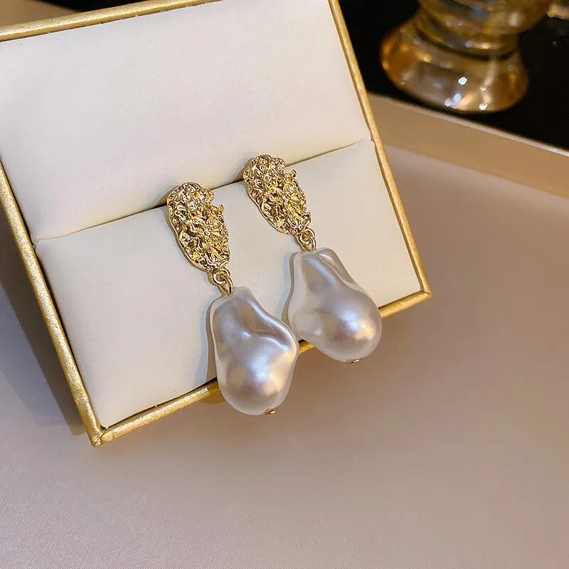 BloemGlamour Parel Hanger Oorbellen