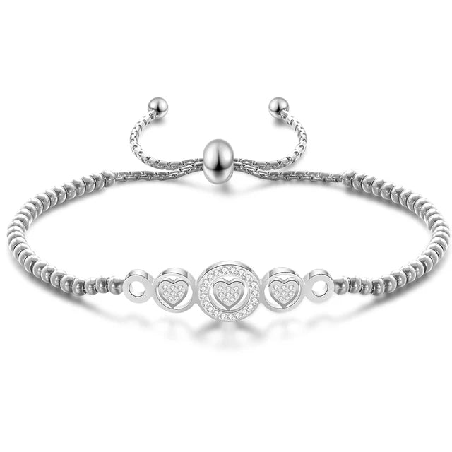 Spirito Frizzante Nuova Moda Ciondolo a Cuore Braccialetti Fatti a Mano
