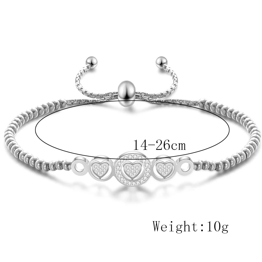 Spirito Frizzante Nuova Moda Ciondolo a Cuore Braccialetti Fatti a Mano