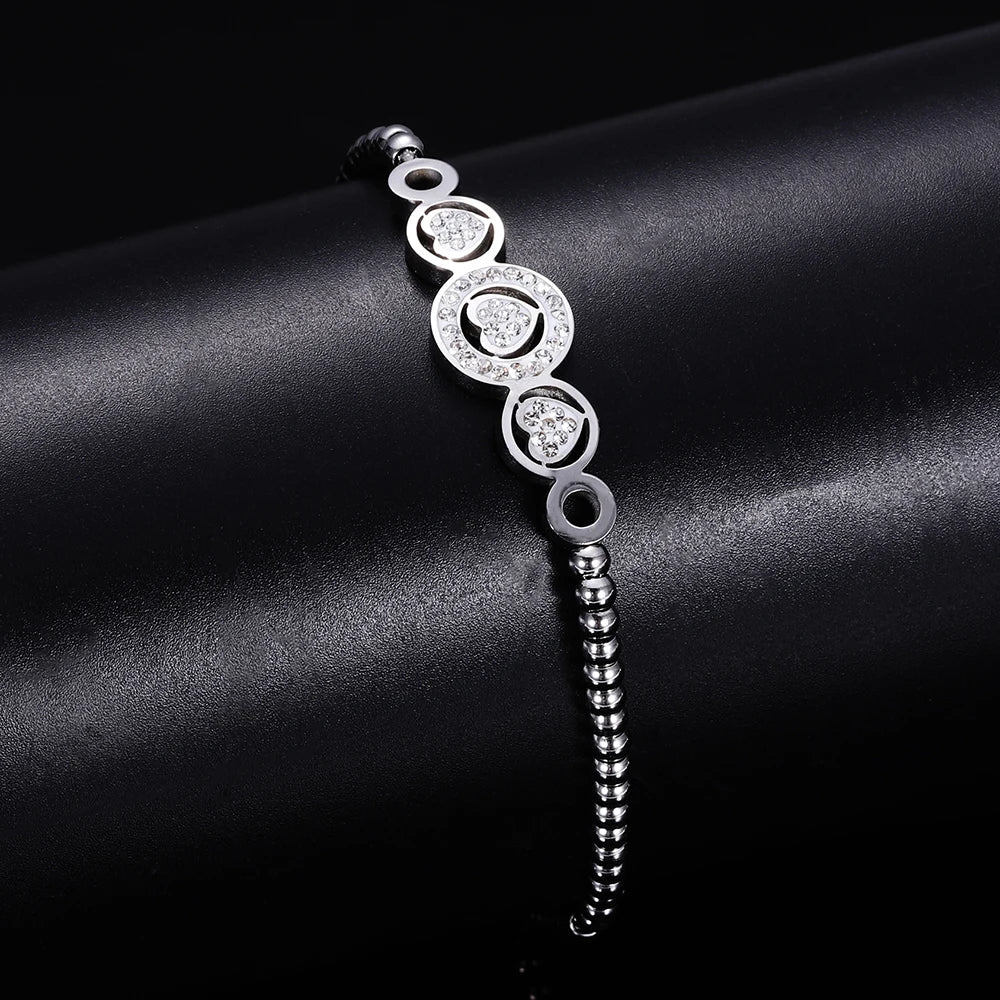 Spirito Frizzante Nuova Moda Ciondolo a Cuore Braccialetti Fatti a Mano