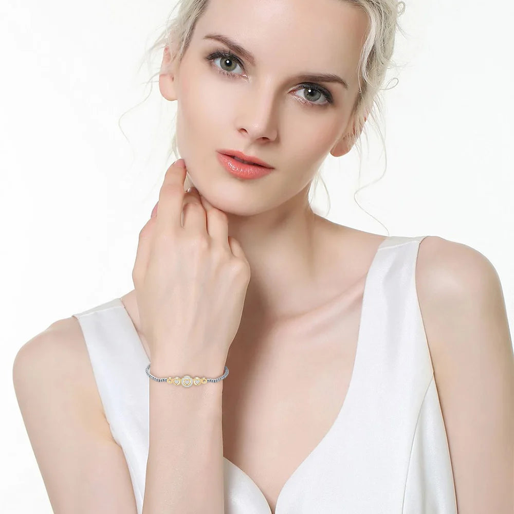 Spirito Frizzante Nuova Moda Ciondolo a Cuore Braccialetti Fatti a Mano