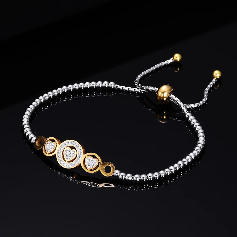 Spirito Frizzante Nuova Moda Ciondolo a Cuore Braccialetti Fatti a Mano