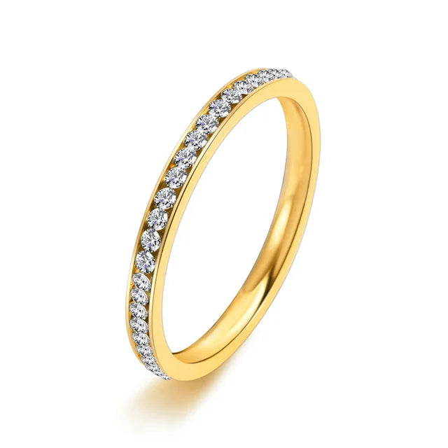 Iced Out Zirconia Ring for Women
