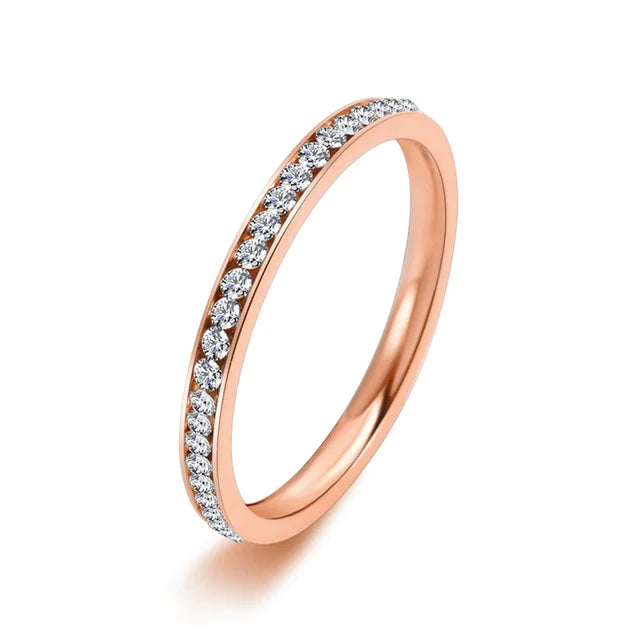 Iced Out Zirconia Ring for Women