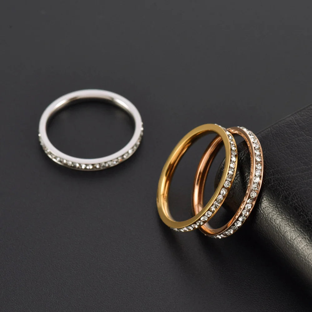 Iced Out Zirconia Ring for Women