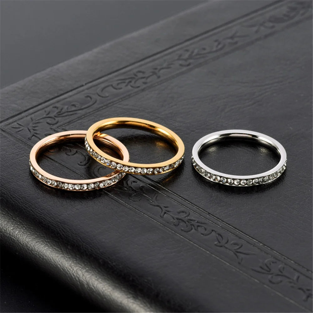 Iced Out Zirconia Ring for Women