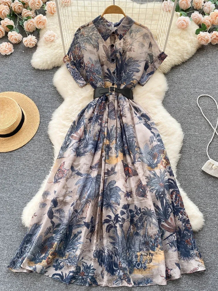 Belle Vintage Zomerjurk voor Dames