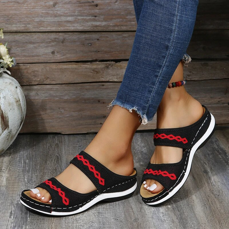 Velanora Orthopedic Leather Sandals