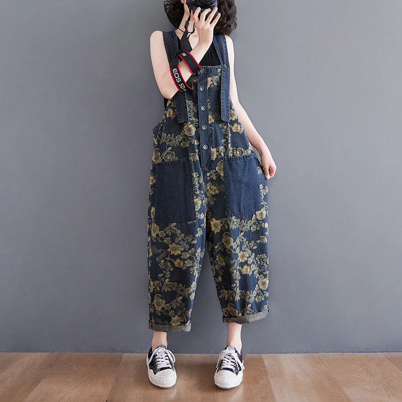 Bloemen Denim Jumpsuit by Aurora for Stylish Adventurers
