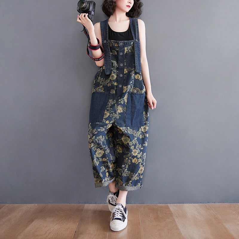 Bloemen Denim Jumpsuit by Aurora for Stylish Adventurers