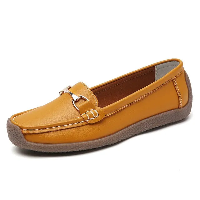 Neue Frühling/Herbst Ballerinas Echt Leder Mokassins