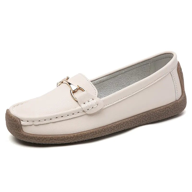 Neue Frühling/Herbst Ballerinas Echt Leder Mokassins