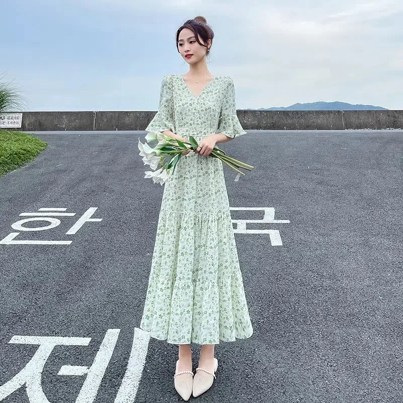Elegante Abito Estivo Lungo per Donna