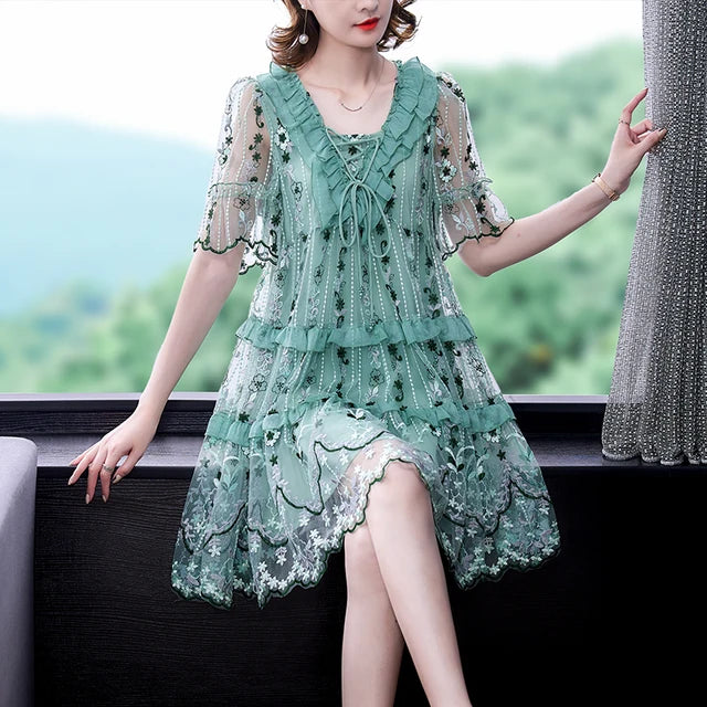 Vestito Midi Zonnewende di Zonnestraal Fashion