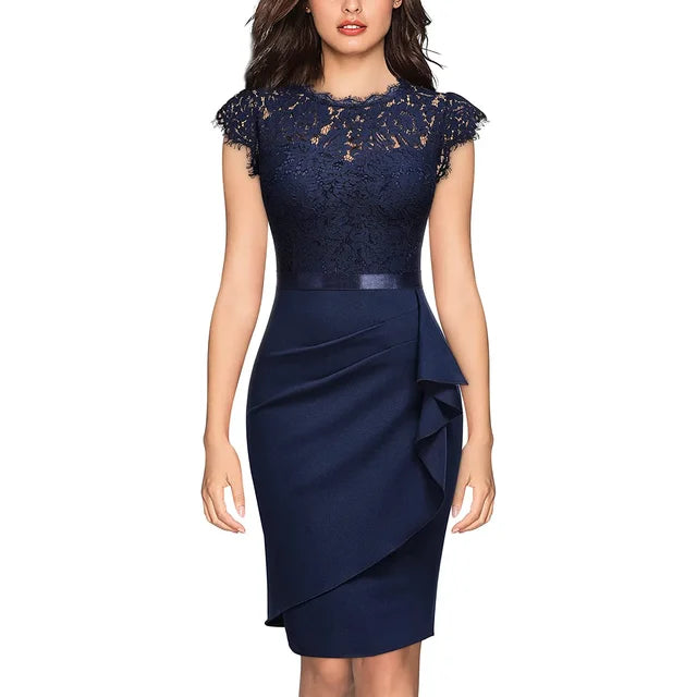 Elegante Kant Jurk voor Dames