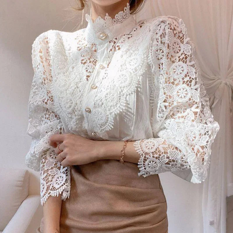 New Vintage Blouse with Buttons from Elegantique