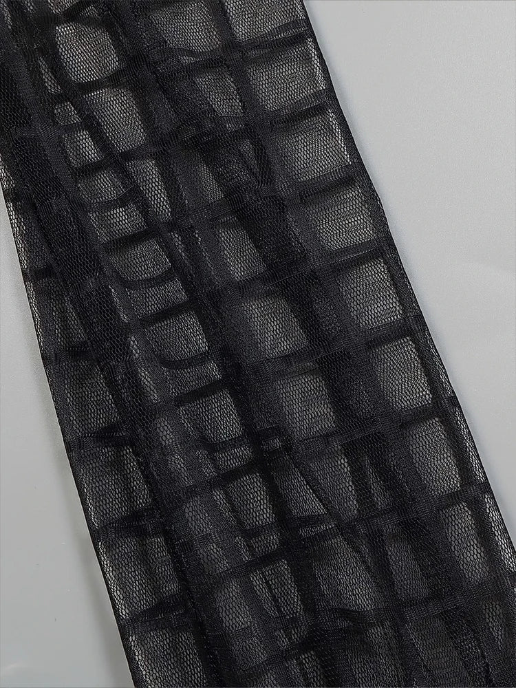 Stylish Spring And Summer Sexy Mesh Women's Dress