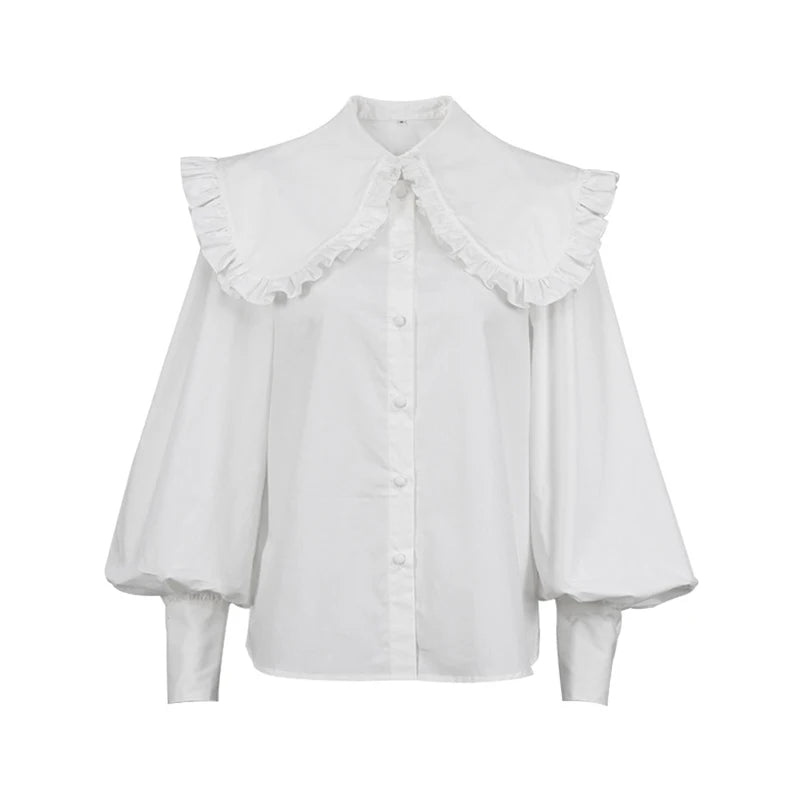 Luna Chic Elegante Camicetta Peter Pan