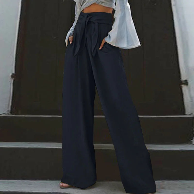 Sunshine Fashion Pantaloni a Gamba Larga Estivi Lente