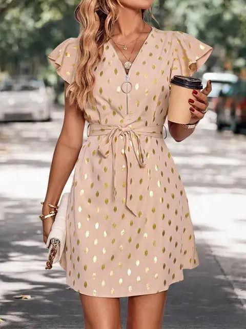 Valencia Elegante Polkadot Zomerjurk