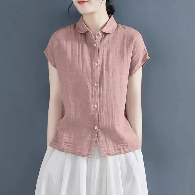 Bellissima Camicia Donna Chic Stile Coreano Retrò