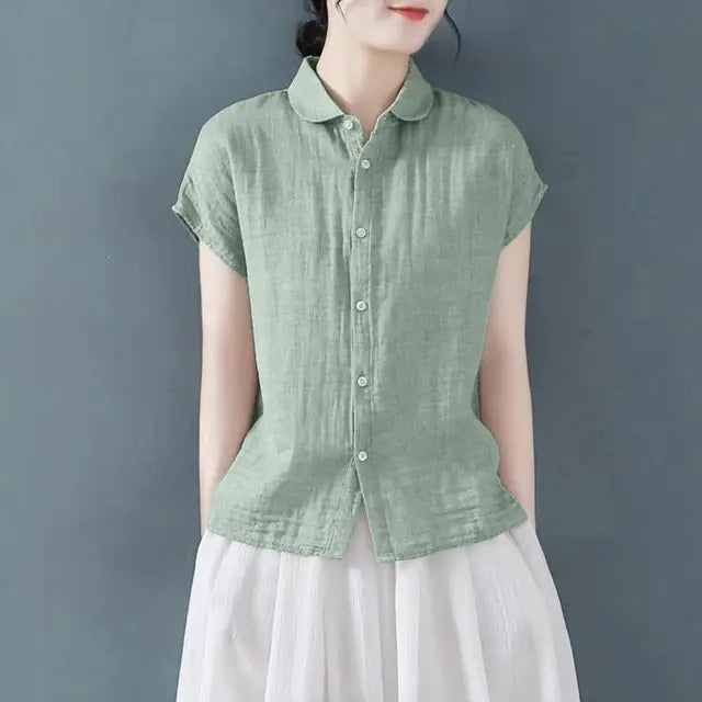 Bellissima Camicia Donna Chic Stile Coreano Retrò