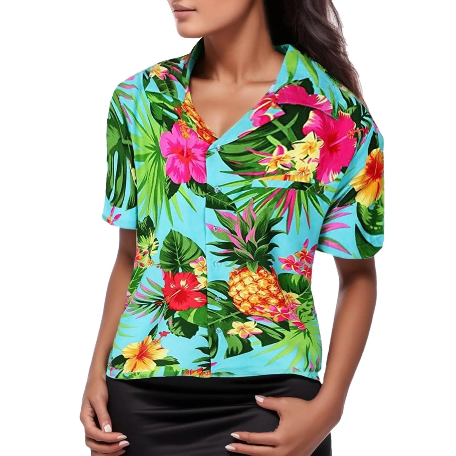 Florabelle Camicetta con Petali di Fiori Estivi