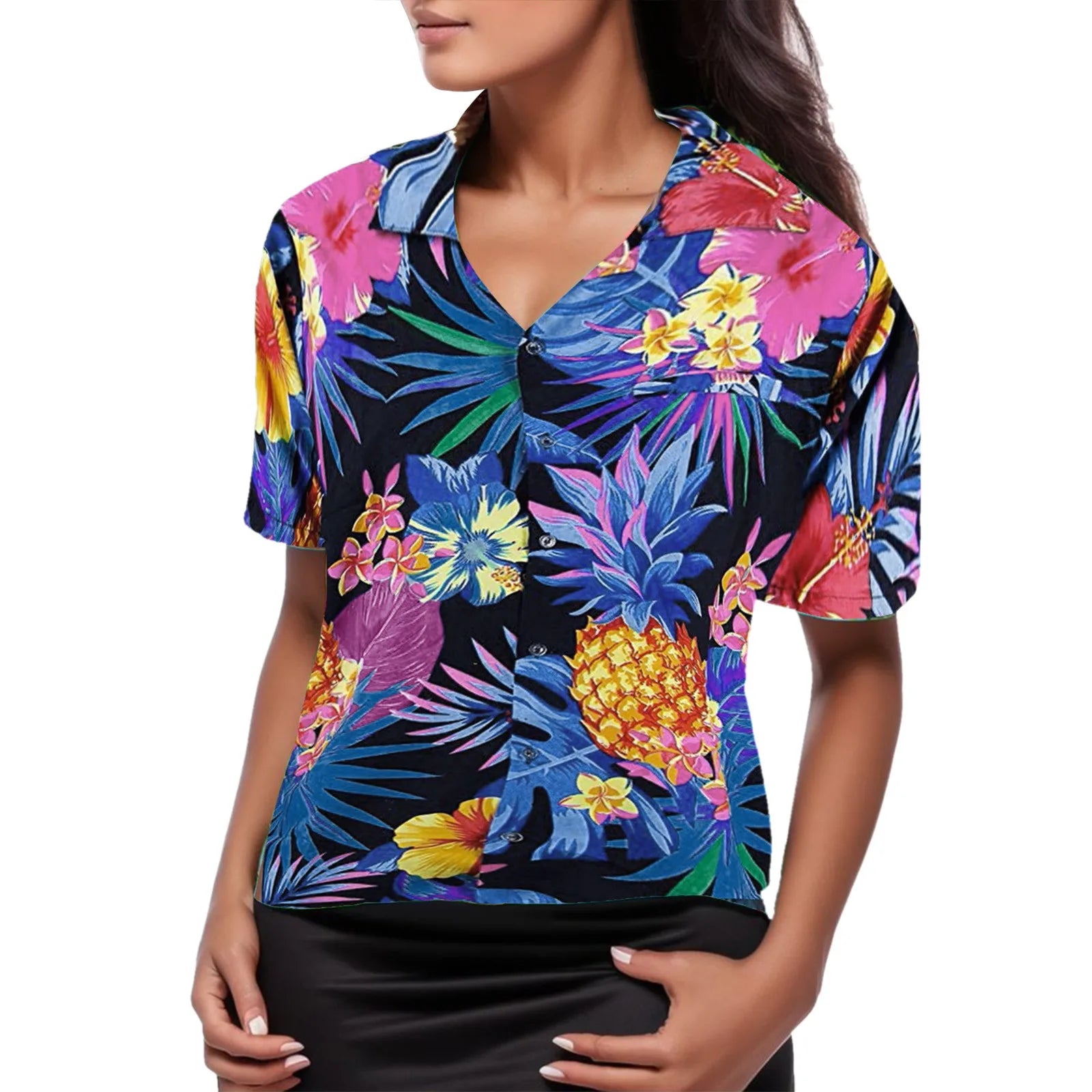 Florabelle Camicetta con Petali di Fiori Estivi