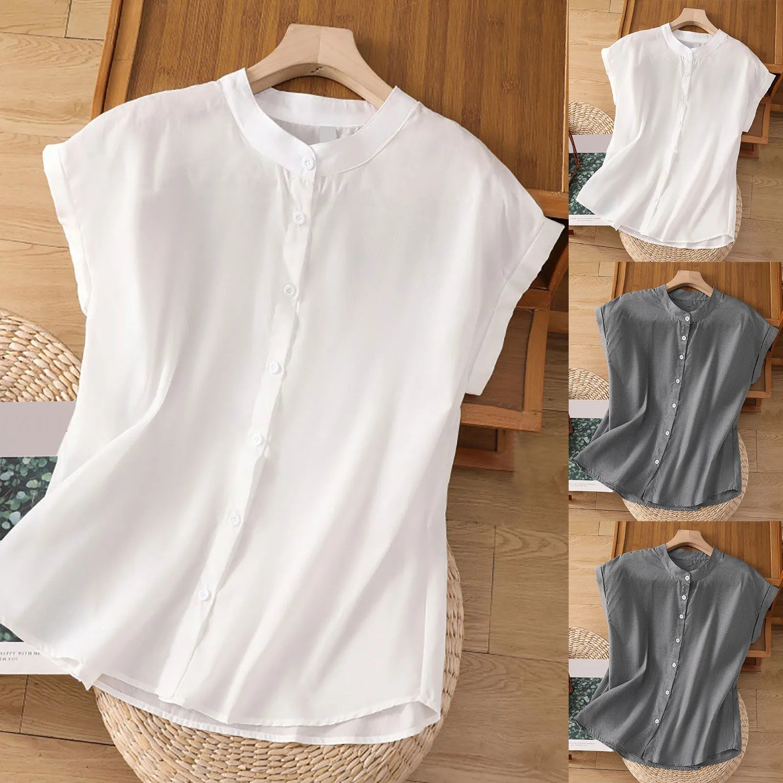 Stylish Sleeveless Cotton Commuter Top by Zwoel