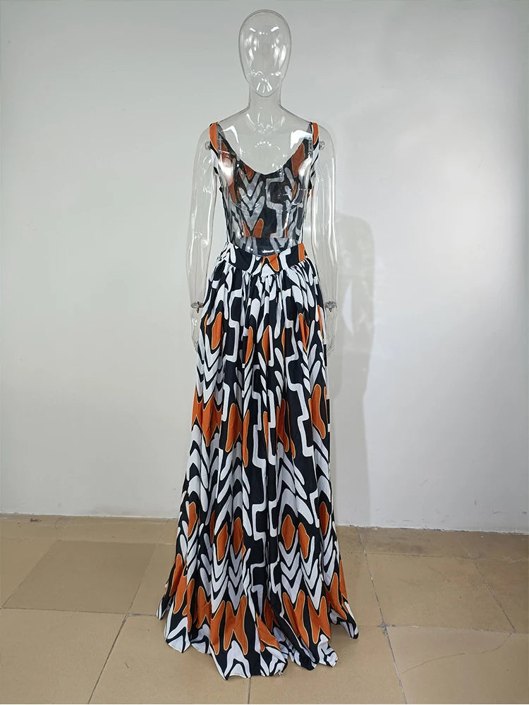 Zomerse Boho Print Maxi Jurk van DromerigeDresses