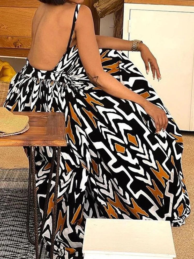 Zomerse Boho Print Maxi Jurk van DromerigeDresses