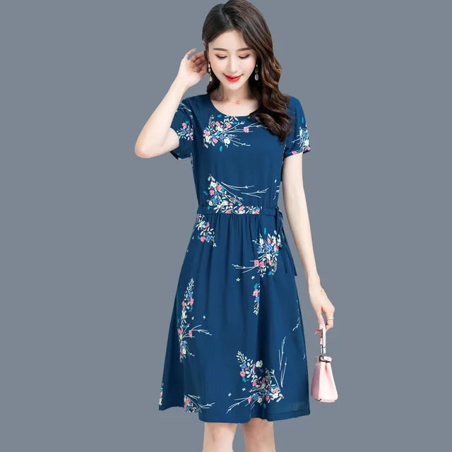 Luna Zomerse Maxi Jurk met Bloemenprint