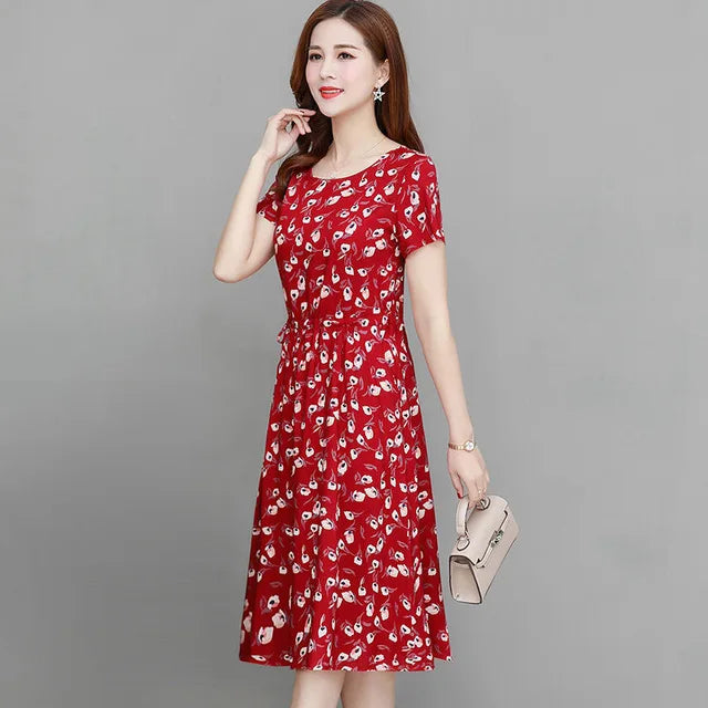 Luna Zomerse Maxi Jurk met Bloemenprint