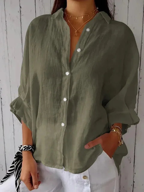 Katoen Linnen Blouse van SweetStyle