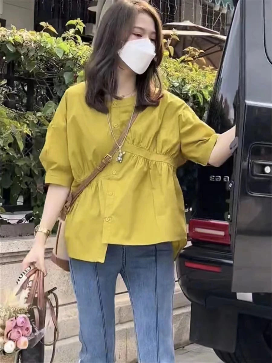 Yunilee Leeter Camicetta Casual Estiva