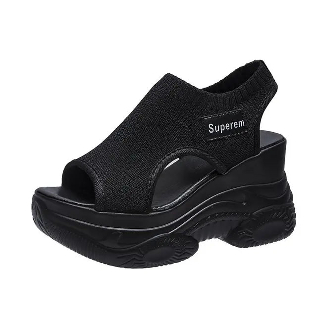 Zomerse Gebreide Vis-Mond Sandalen