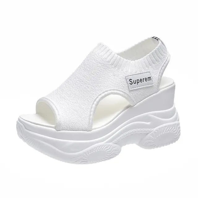 Zomerse Gebreide Vis-Mond Sandalen