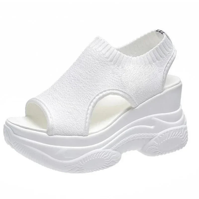 Zomerse Gebreide Vis-Mond Sandalen